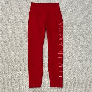 lululemon athletica Kids Bold Red Leggings